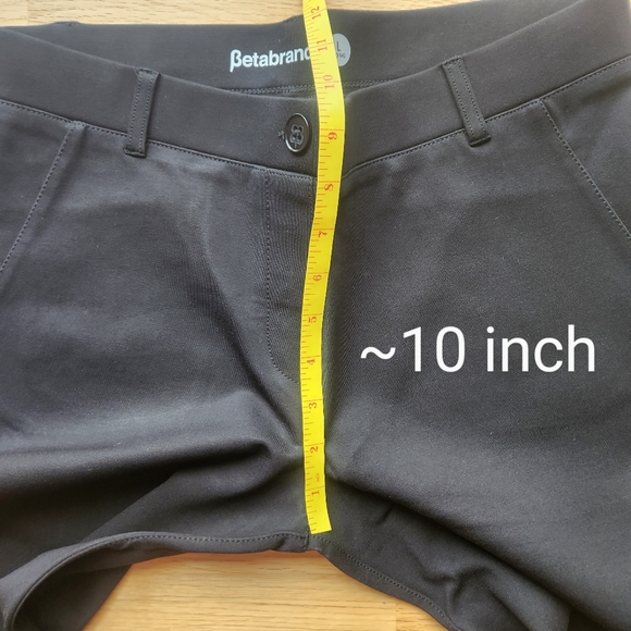 NWT BetaBrand Boot Cut Yoga Black Dress Pant - Picture 9 of 11